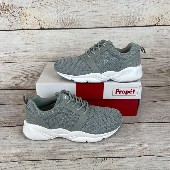 Propet Stability X Strap Mens Sz 7 X 3E Wide Sneakers Gray - Picture 1 of 10
